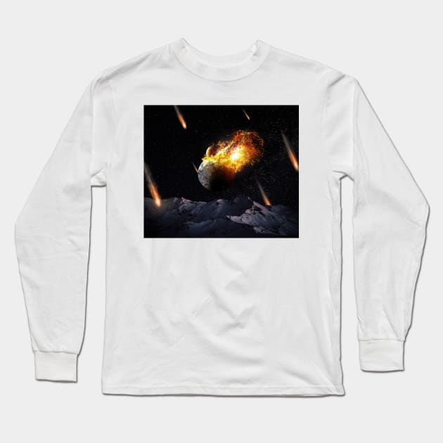 What a beautiful night! Long Sleeve T-Shirt by dumbvaporwave